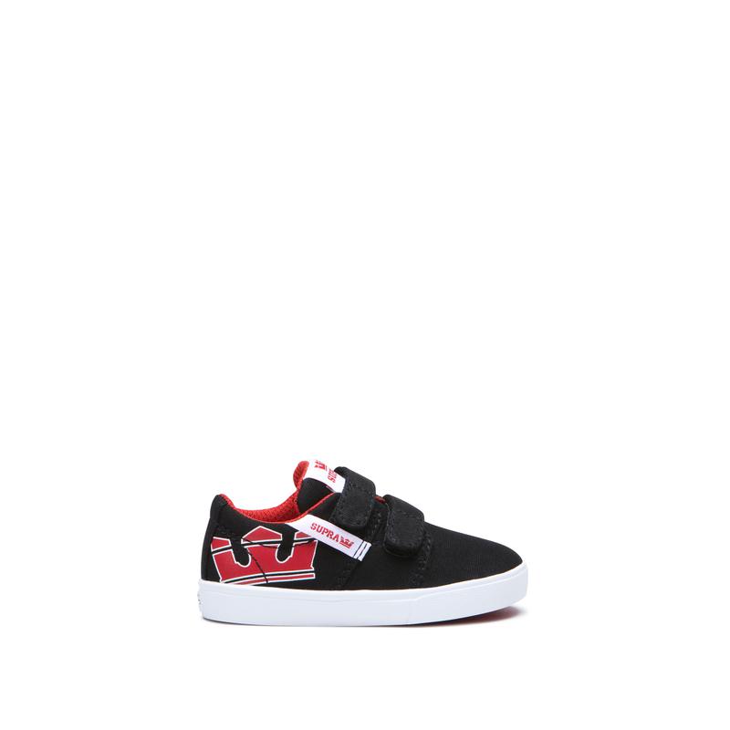 Zapatillas Bajas Supra Argentina Niños - STACKS II V Negras / Rojas (LEZSI-5819)